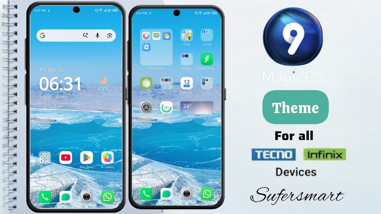 Magicos 9 theme for all Infinix and Tecno devices