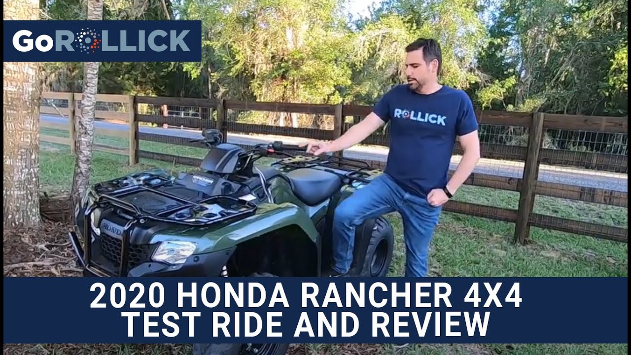 Тест-драйв и обзор Honda Rancher 4x4 2020 года | GoRollick Reviews