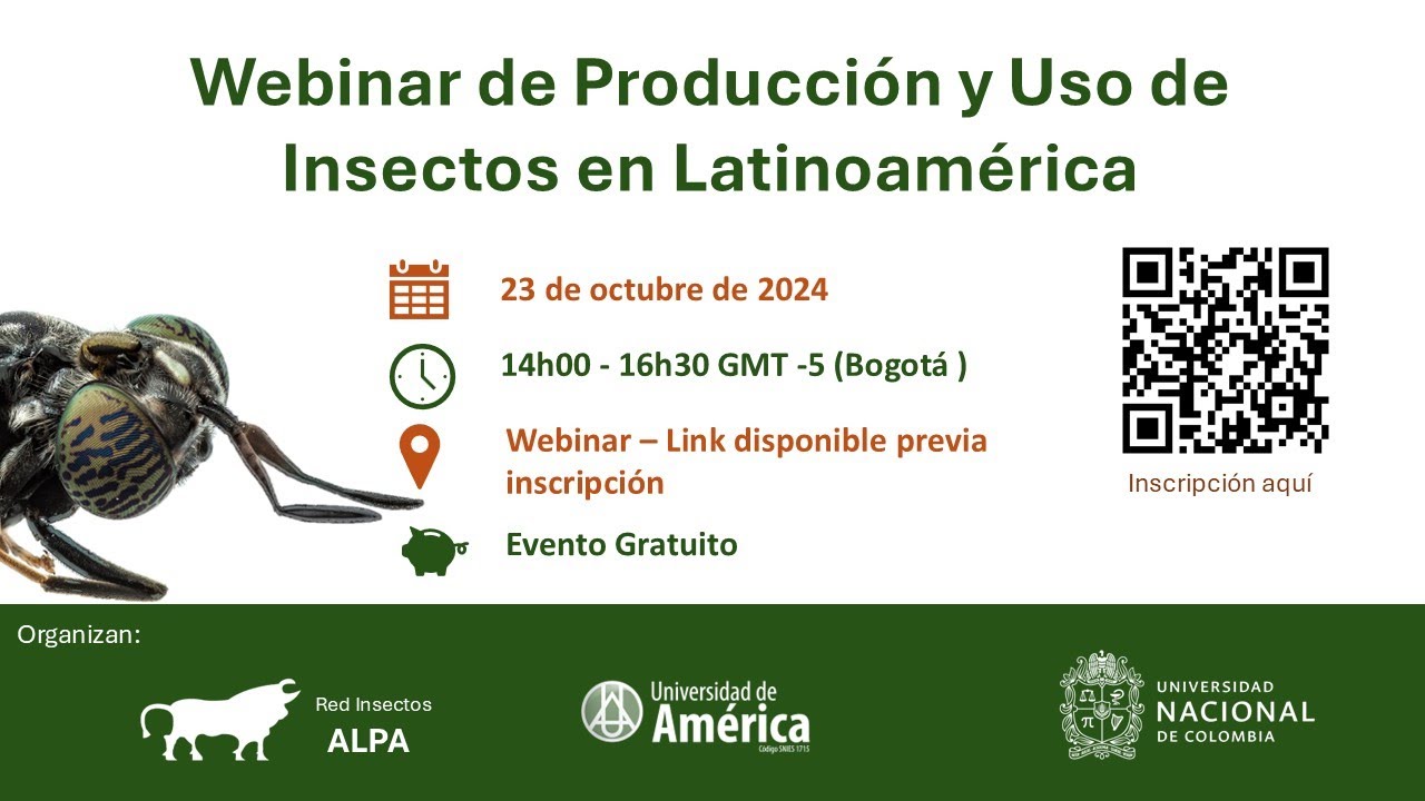 Webinar de Producción y Uso de Insectos en Latinoamérica.