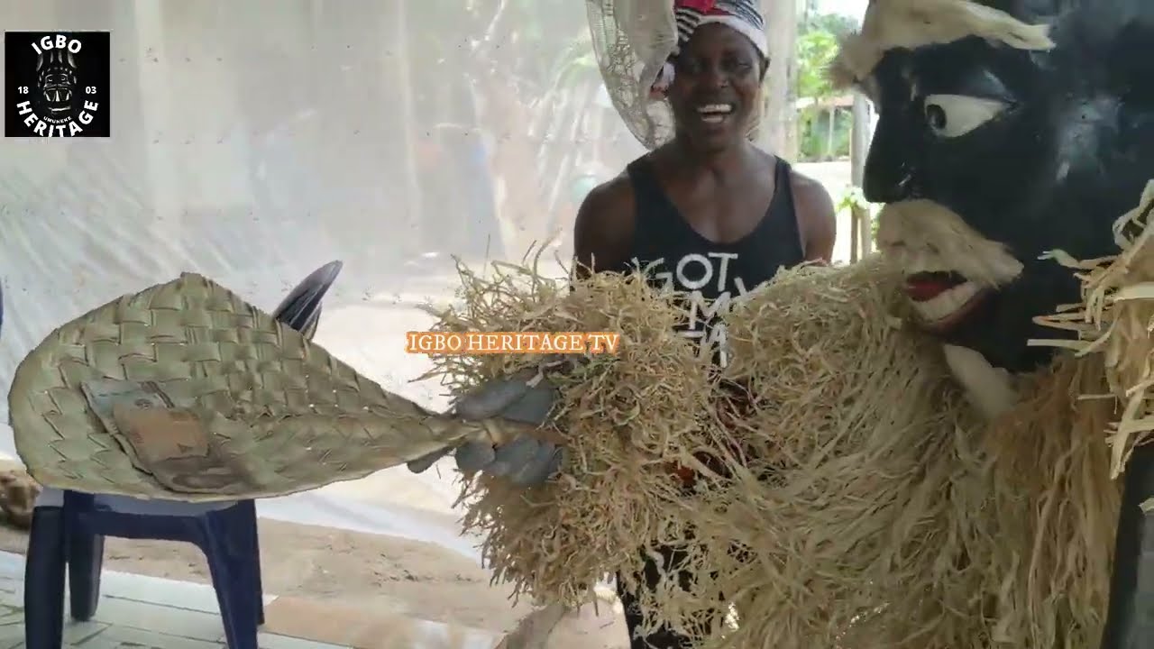 Ogbuefi Masquerade's First Outing at Onwa Ise Festival in Umuabi Ezike Umuneke Enugu Nigeria