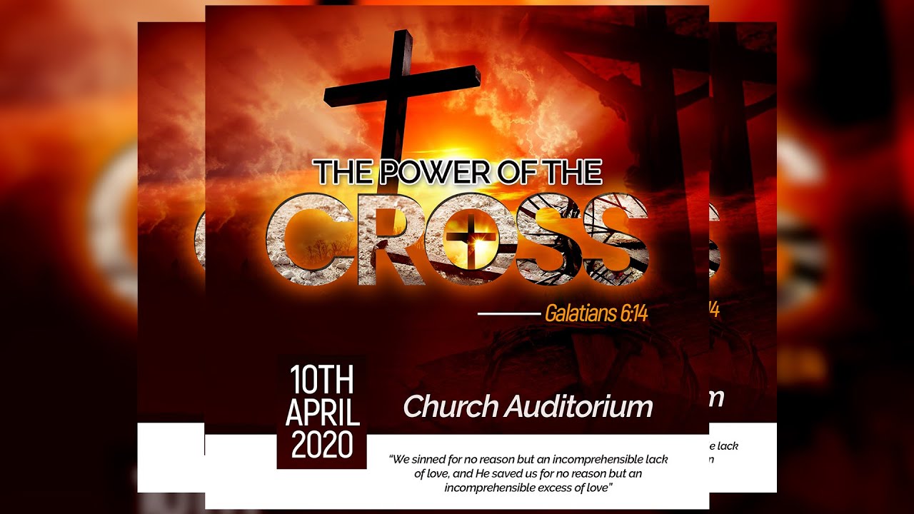 How To Design CHURCH FLYER For EASTER | GOOD FRIDAY - Photoshop Tutorial