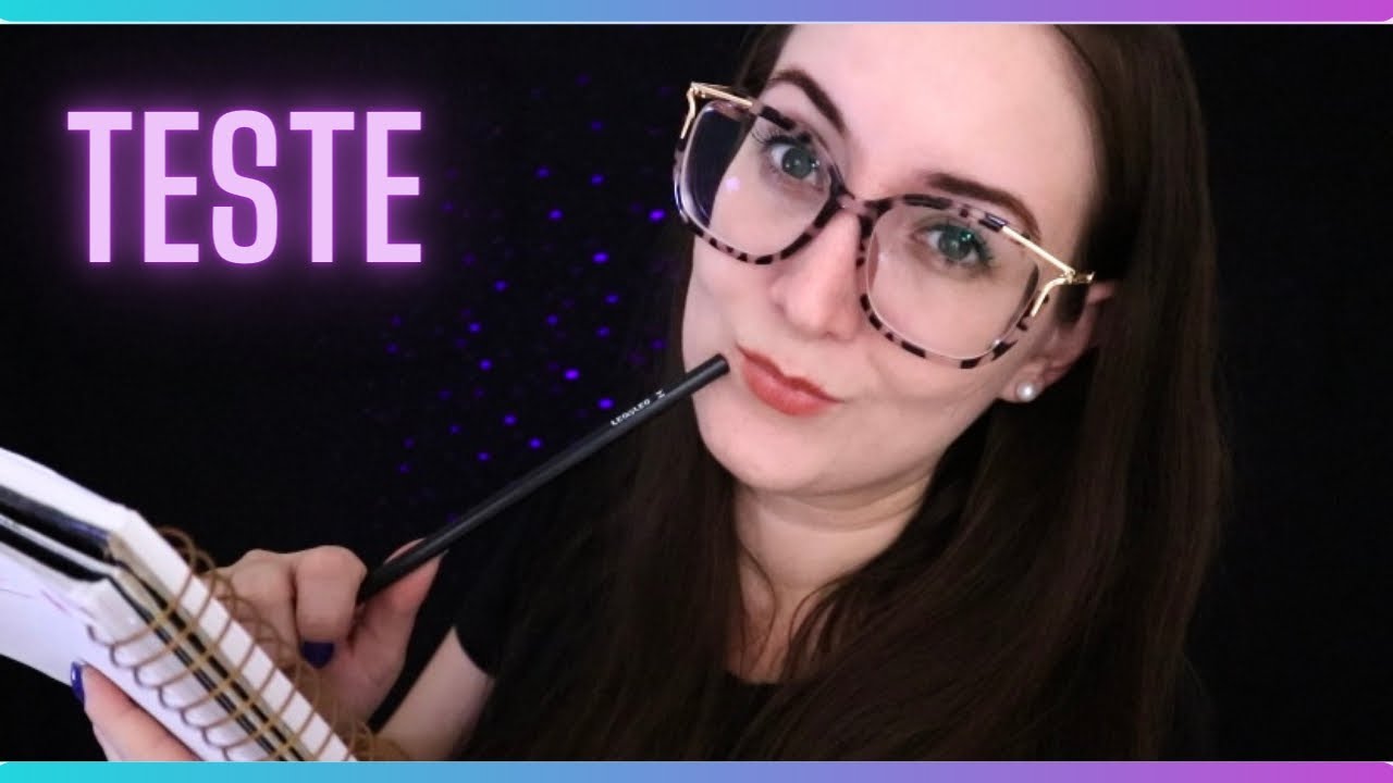 ASMR: TESTE DE ANSIEDADE E DEPRESSÃO | RESPONDA AS PERGUNTAS COM SINCERIDADE