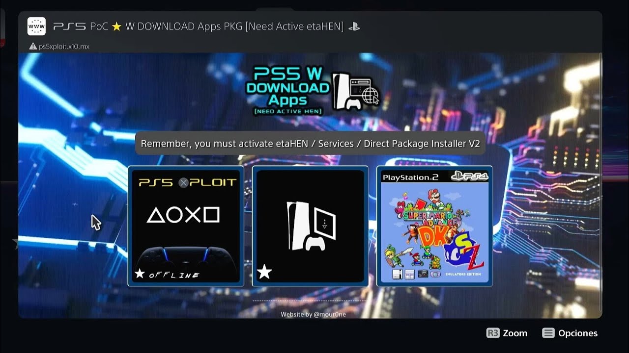 PS5 SHOP Appkg PoC TEST 2025