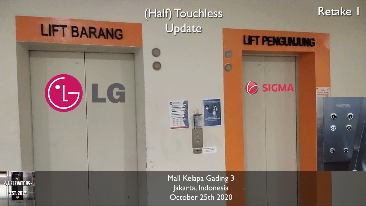 (Half) Touchless Update on Original & Modernized Lifts at Mall Kelapa Gading 3, Jakarta