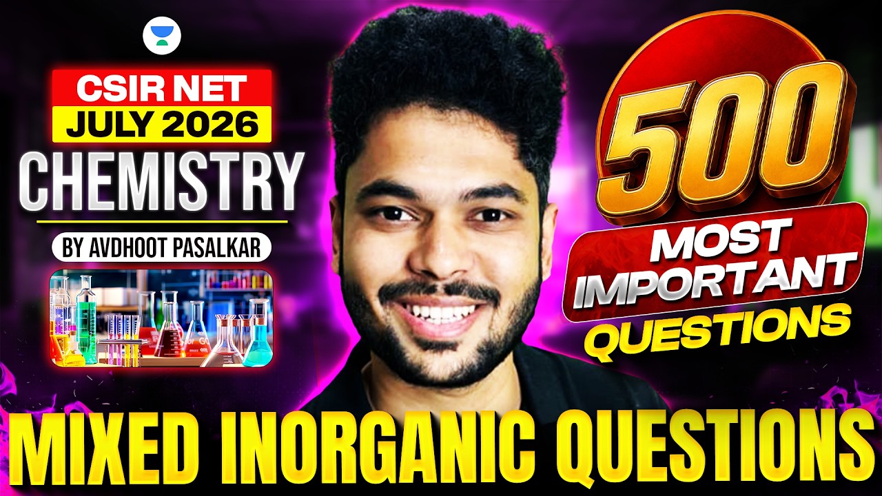 Complete Inorganic Chemistry PYQs Practice | CSIR NET Chemistry July 2026 | Avdhoot Sir