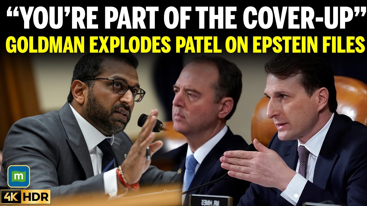 “You’re Part of the Cover-Up” — Dan Goldman Explodes at FBI Director Patel on Epstein Files