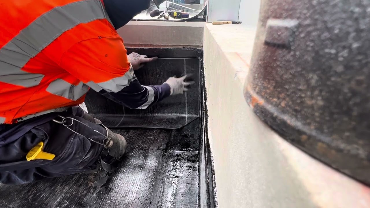 Torch on pre strip base 180 #commercialroofing #roof #roofers #roofing