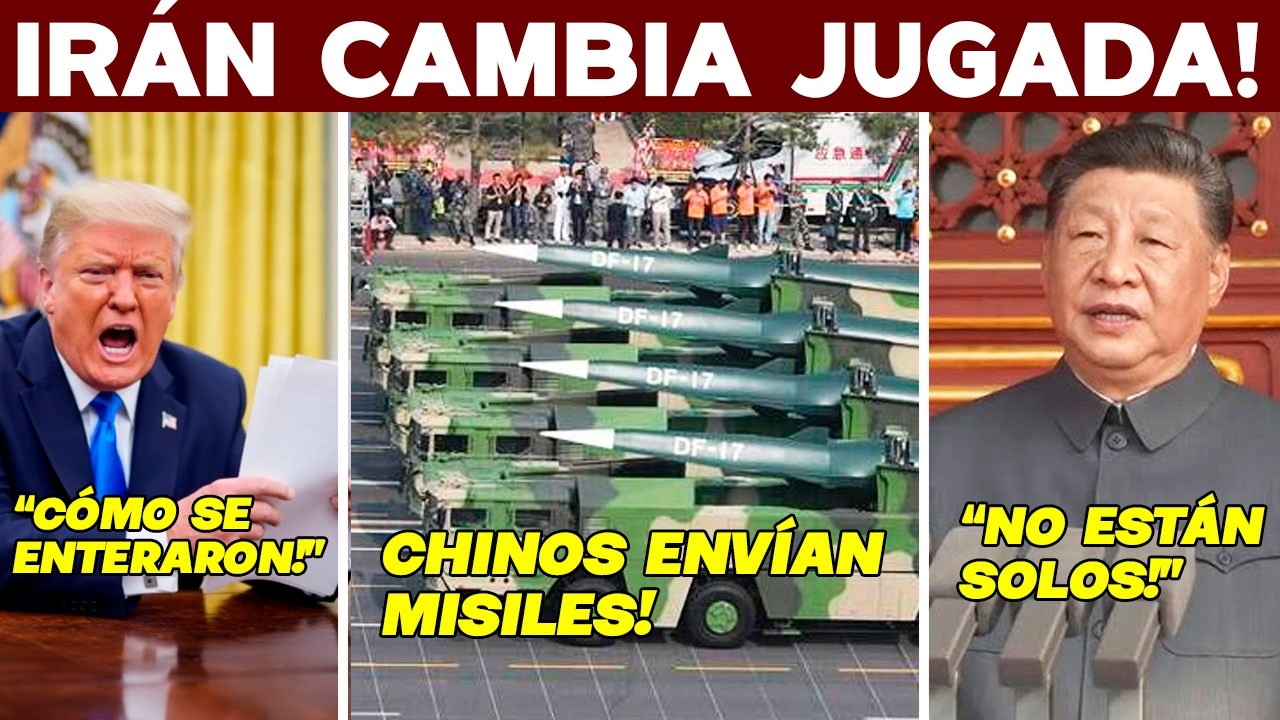 SACUDIDA TRUMP! IRÁN CAMBIA JUGADA. CHINA ENVÍA SÚPERMISIL. EUA QUEDAN HELADOS