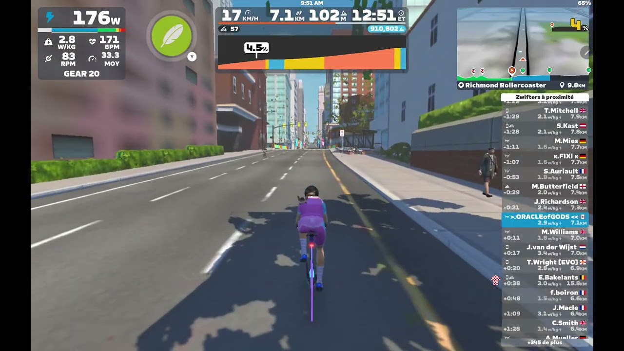 ZWIFT #94 TDZ RICHMOND ROLLERCOASTER
