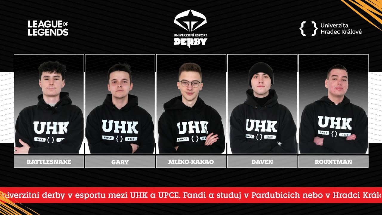 UNIVERZITN&Iacute; DERBY - UPCE vs UHK 2023 | Třet&iacute; č&aacute;st - LOL - Z&aacute;pas a vyhl&aacute;&scaron;en&iacute;