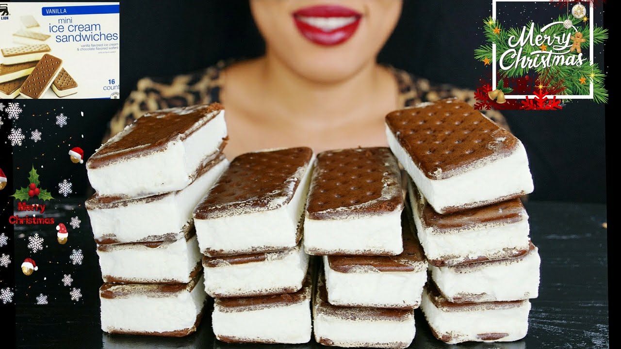 ASMR ICE CREAM SANDWICHES | RELAXING EATING SOUNDS (NO TALKING) The Day ASMR Girl