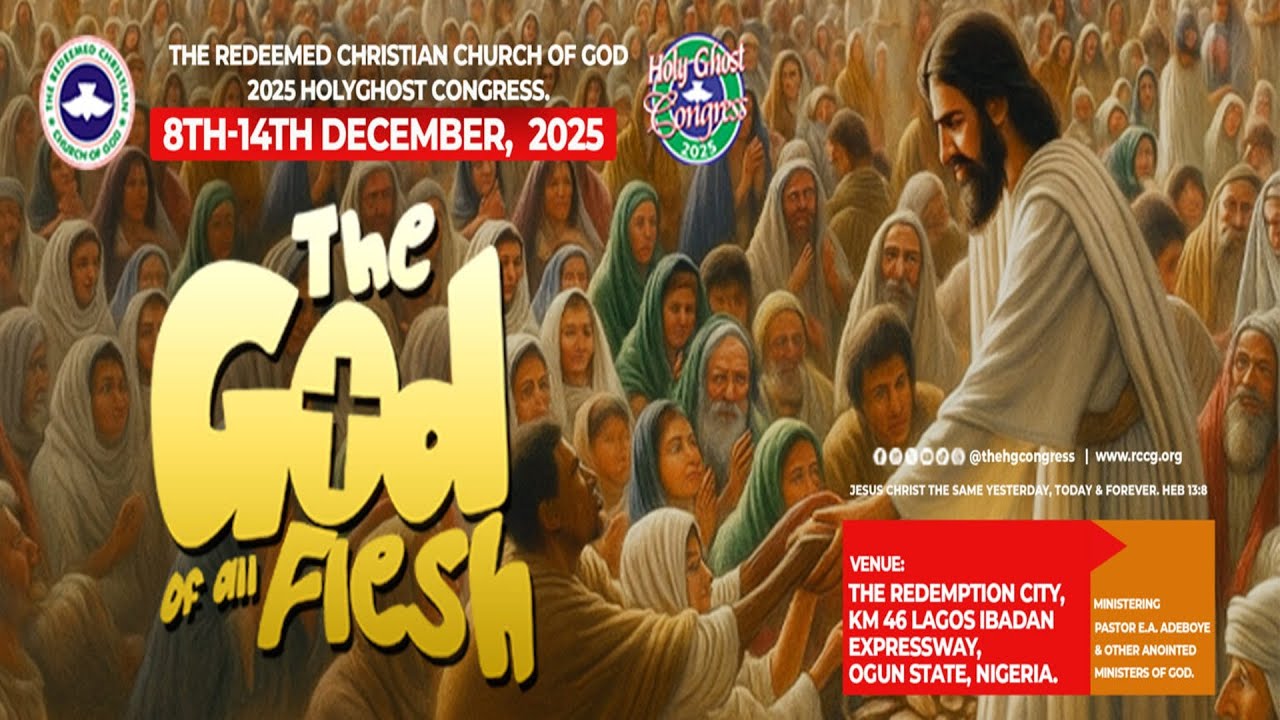 RCCG HOLY GHOST CONVENTION 2025 - DAY 5 EVENING Session | The God of All Flesh | Pst E.A Adeboye