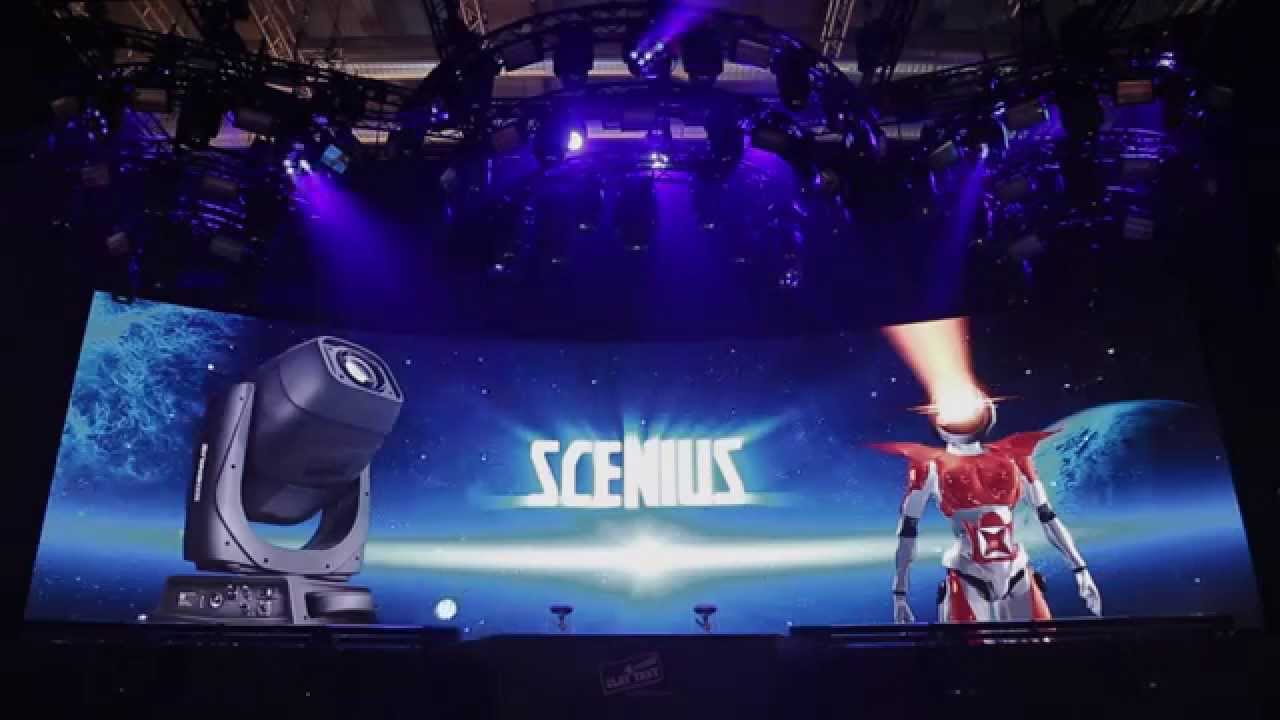 Clay Paky Scenius and Spheriscan demo @ Prolight+Sound 2015