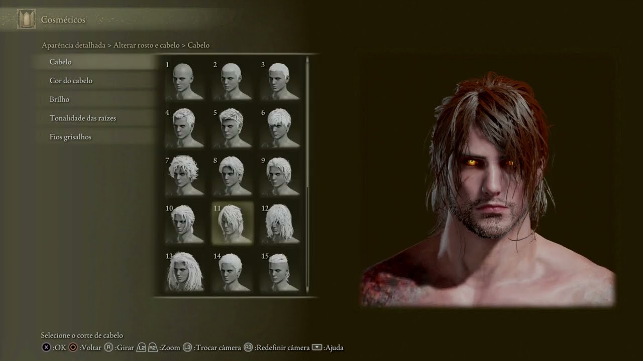 ELDEN RING™ - Character Creation: Male (Criação Personagem Masculino)