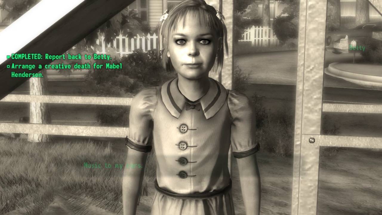Fallout 3 Tranquility Lane quest EVIL (no commentary)