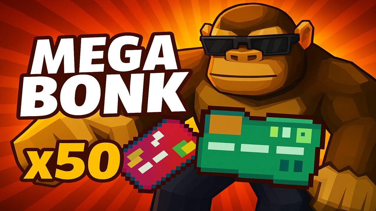 MONKE but I START with 50 Luck Cards - Megabonk