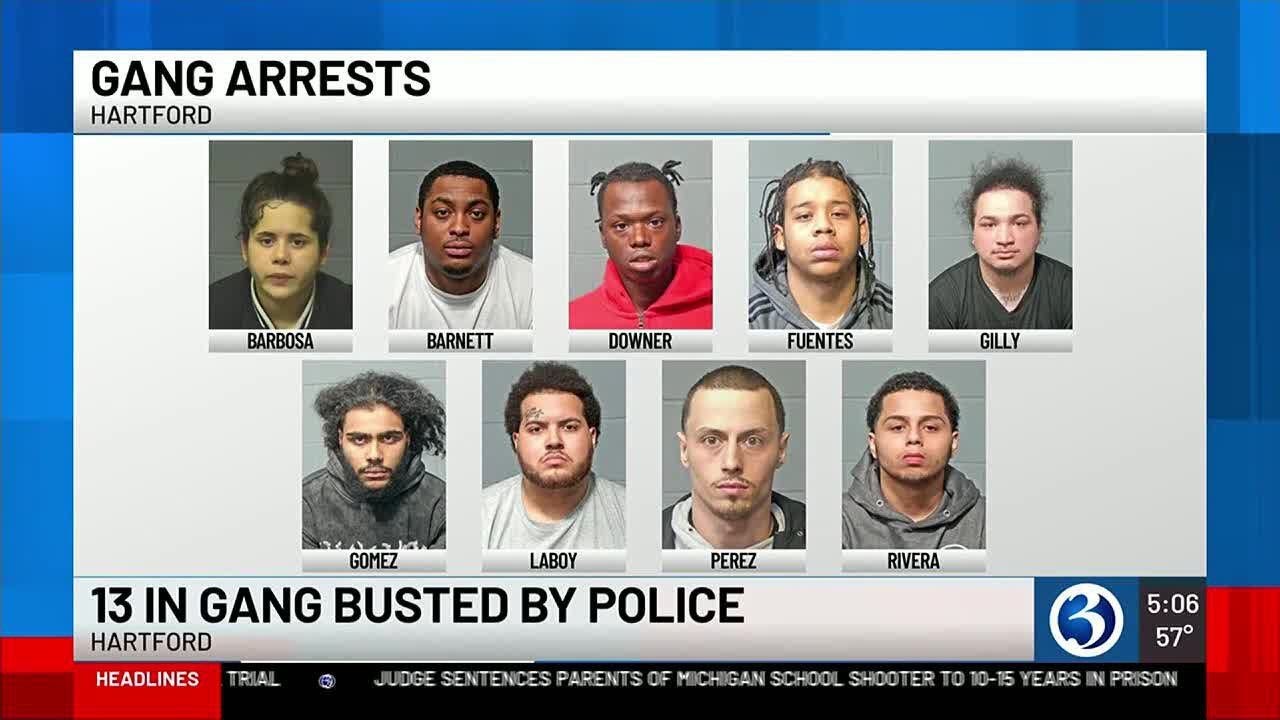 Gang busted by Hartford police