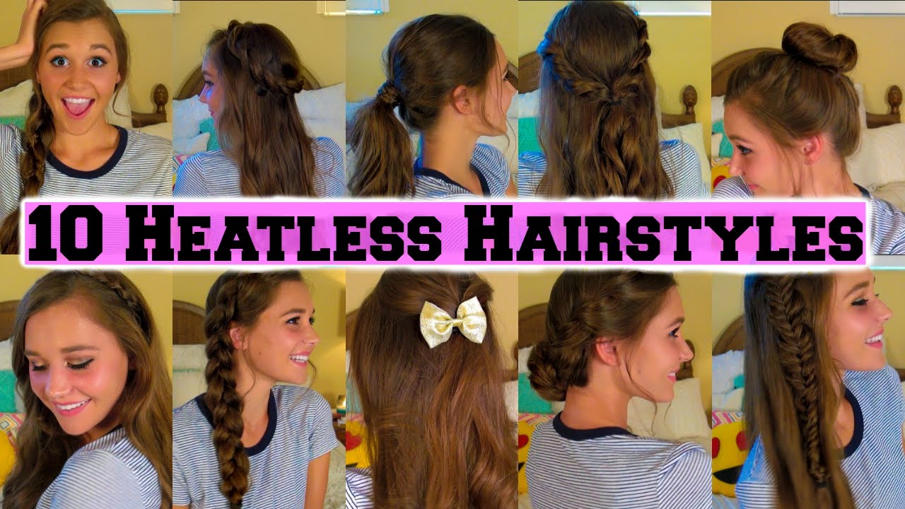 10 Back To School Heatless Hairstyles