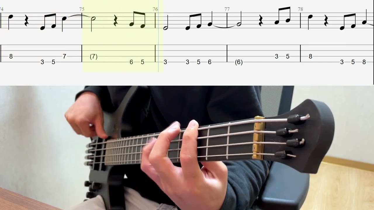Coldplay  - Paradise [Bass cover] (+Tab)