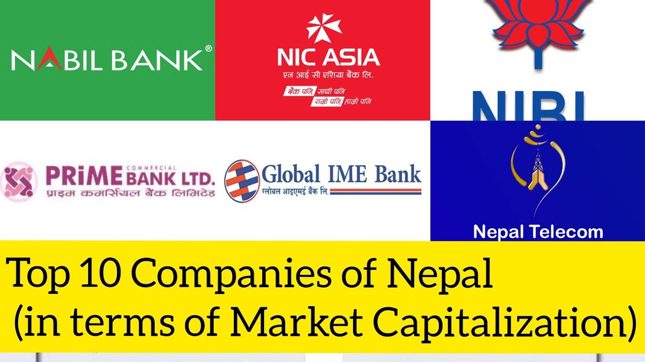 Top 10 Companies of Nepal (in terms of Market Capitalization)