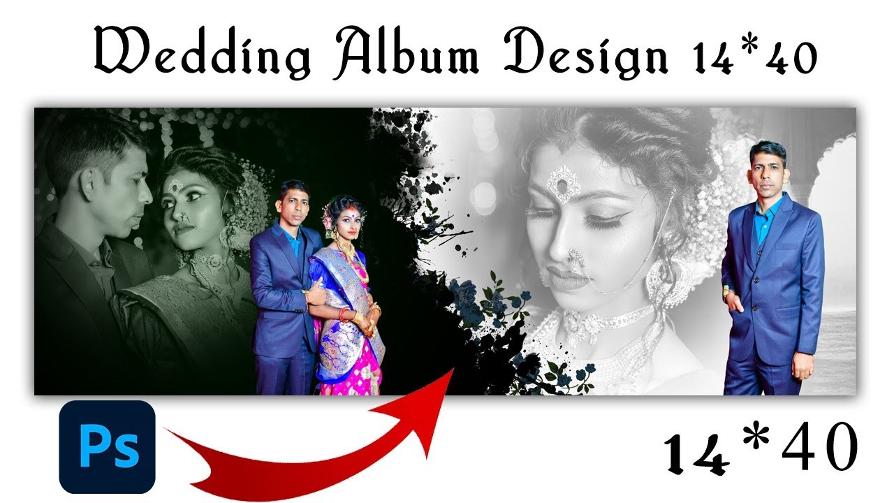 Creativity Album Design 14*40 In Adobe Photoshop Tutorial Step By Step.#nmdesign3170 