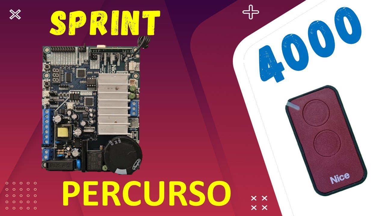 Como Fazer Para Aprender o Caminho e o Curso na Sprint 4000 da Nice, Nova Inversora Tipo Universal