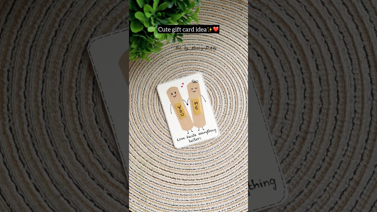 Handmade card for your loved ones | easy gift card ideas #diy #craft #handmade #giftideas #couple