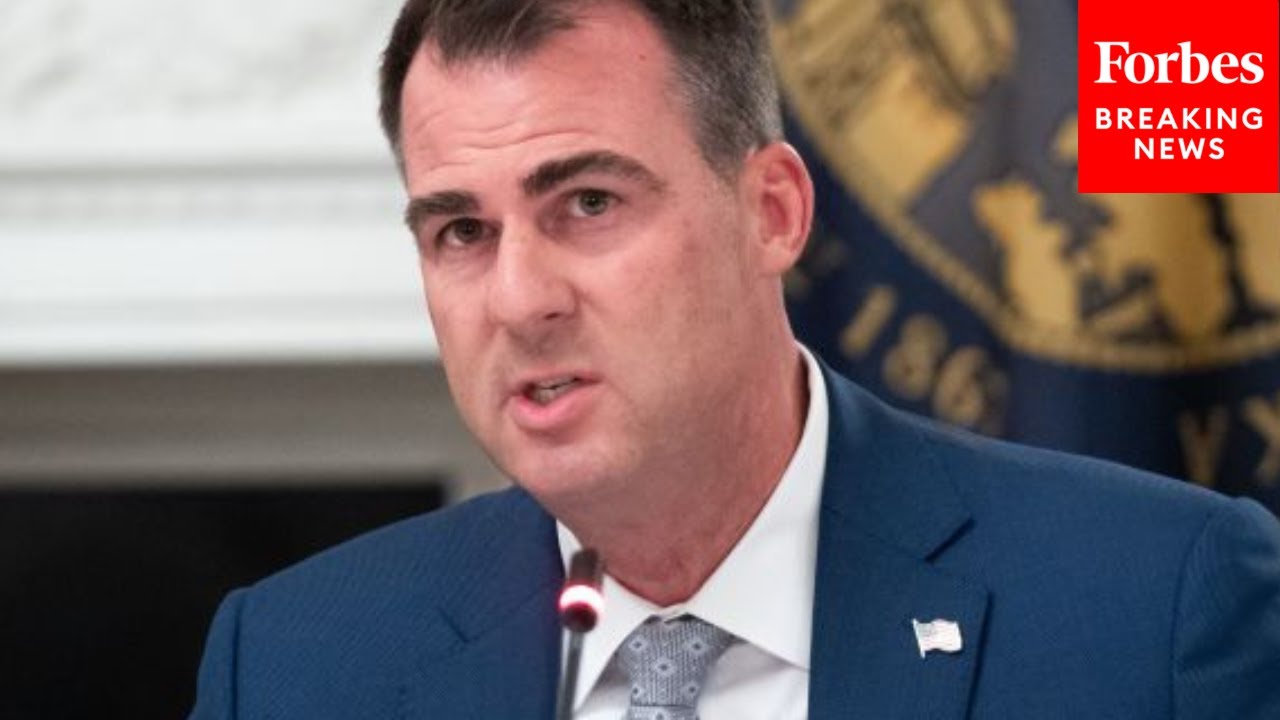 Oklahoma Governor Kevin Stitt Holds Press Briefing