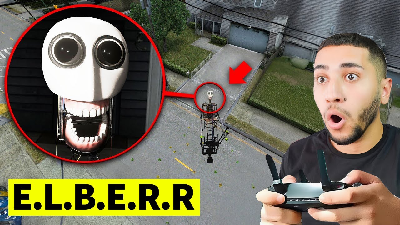 GERÇEK HAYATTA E.L.B.E.R.R ROBOT DRONE KAMERALARINA YAKALANDI! (Görürseniz Hemen Kaçın)