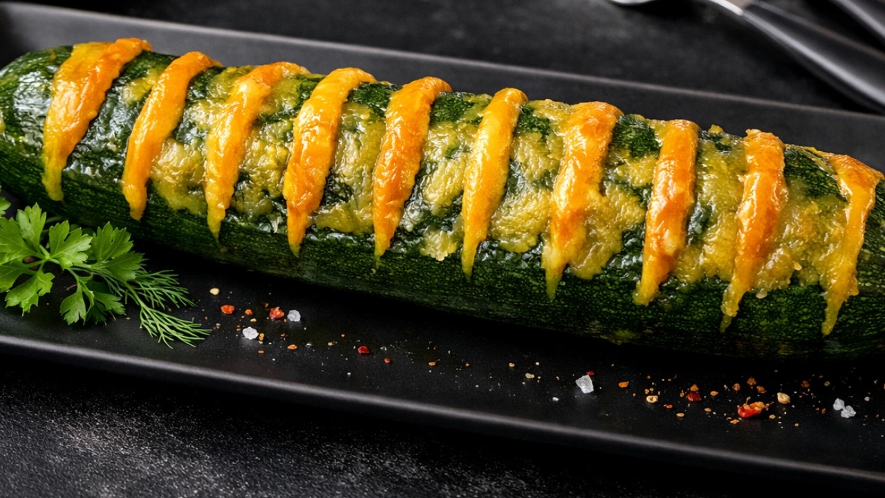 Gefüllte Zucchini mit Champignons – cremig, schnell & unglaublich lecker