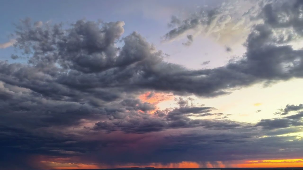 Hyperlapse of the Golden Hour and an Amazing Storm Today #Dji #Air3s 