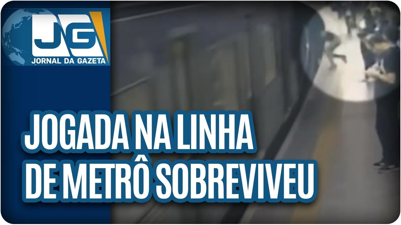 Jogada na linha do metrô, sobreviveu
