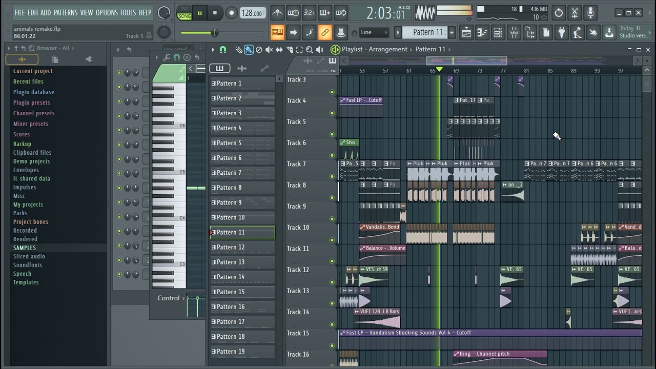 Martin Garrix - Animals(Full Remake)[FREE FLP]