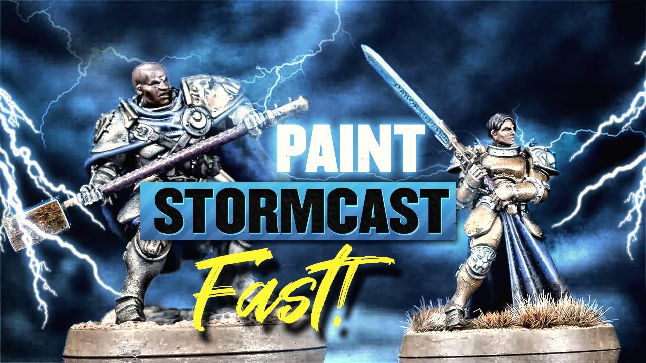Скоростная краска Stormcast Eternals с персиковым оттенком