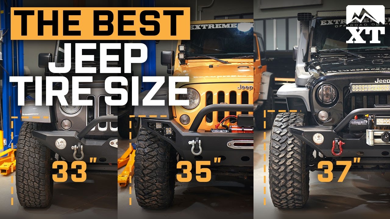 How To Choose Tires For Your Jeep Wrangler! - 33" vs 35" vs 37" Tires