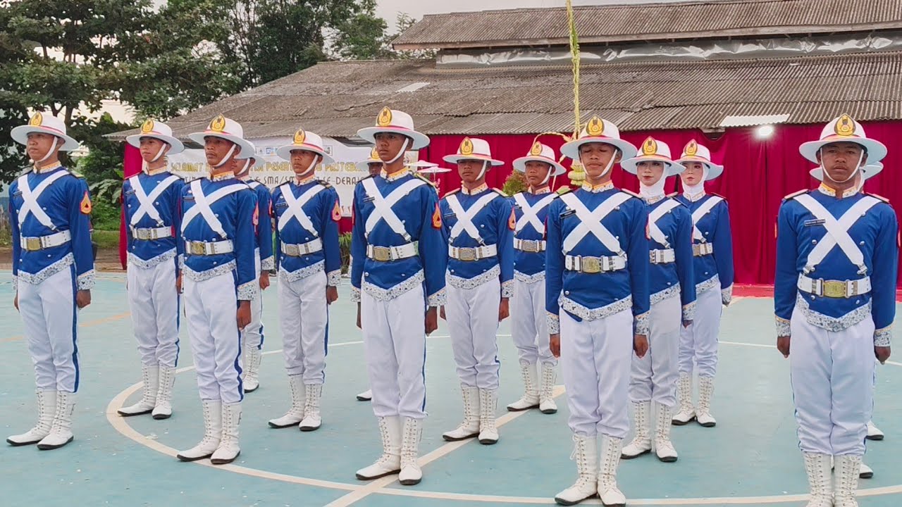 JUARA UTAMA 3 PASKIBRA SMK MUHAMMADIYYAH HAURGEULIS LKBB PASTEBRATA 2