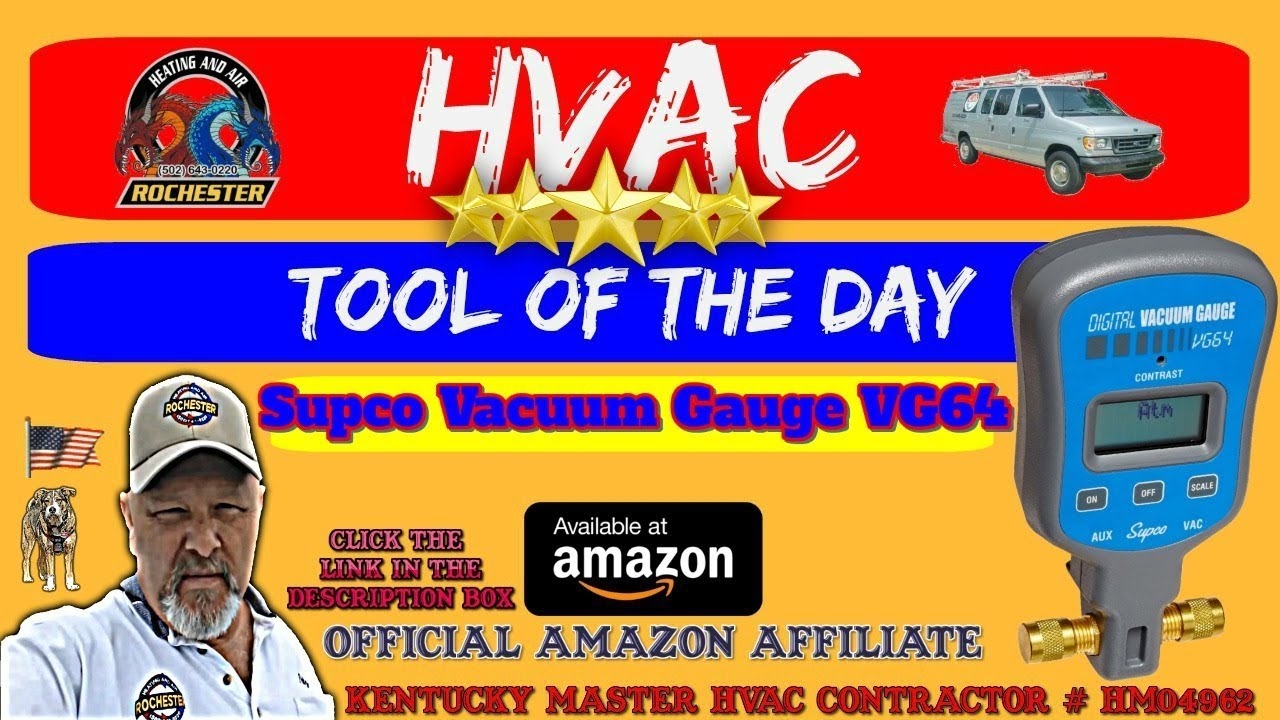 Supco Vacuum Gauge VG64 / HVAC Tool of the Day