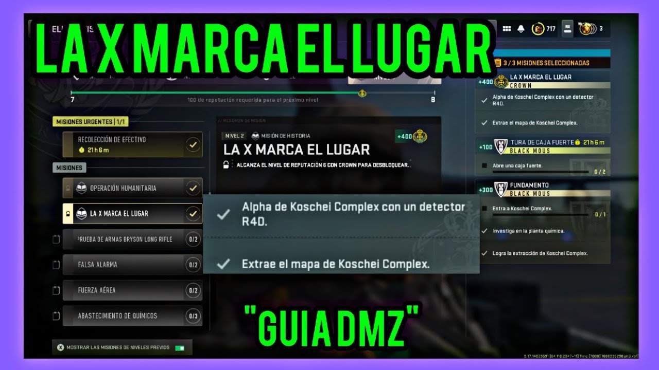 "LA X MARCA EL LUGAR" ALPHA DE KOSCHEI COMPLEX CON UN DETECTOR RD4 EXTRAE EL MAPA DE KOSCHEI COMPLEX