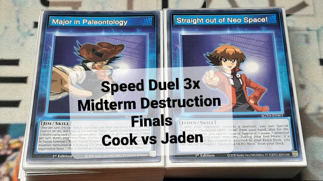 Speed Duel Midterm Destruction Finals Cook vs Jaden