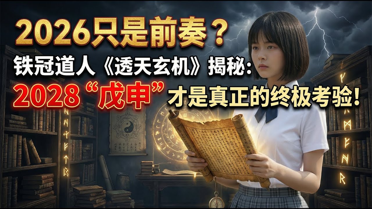 2026只是前奏？铁冠道人《透天玄机》揭秘：2028“戊申”才是真正的终极考验！