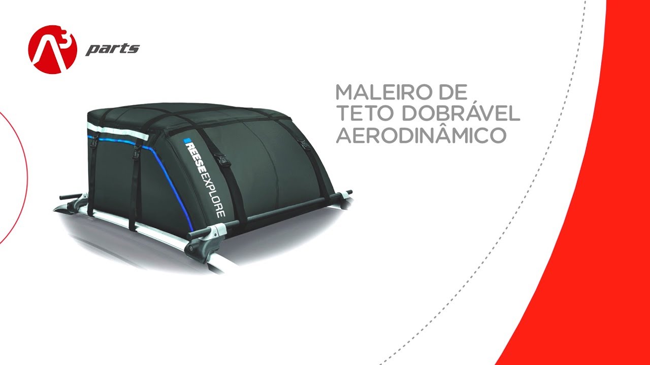 Bagageiro Maleiro de Teto Dobrável Aerodinâmico REESE