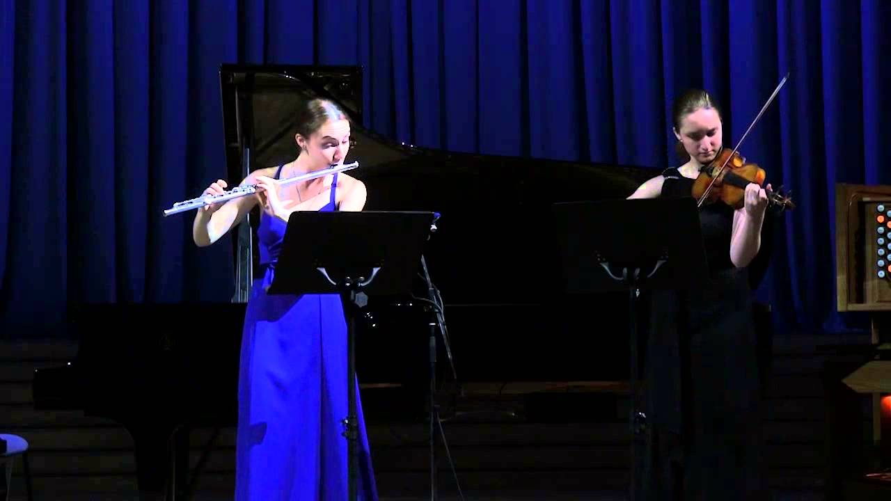 Wolfgang Amadeus Mozart. Duet for flute and violin
