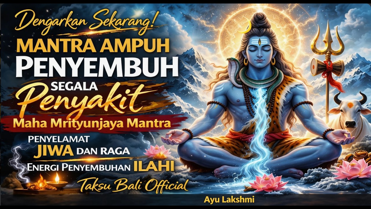 Mantra Ampuh Penyembuh Segala Penyakit & Penyelamat Jiwa 🔱 Maha Mrityunjaya Mantra Versi Bali