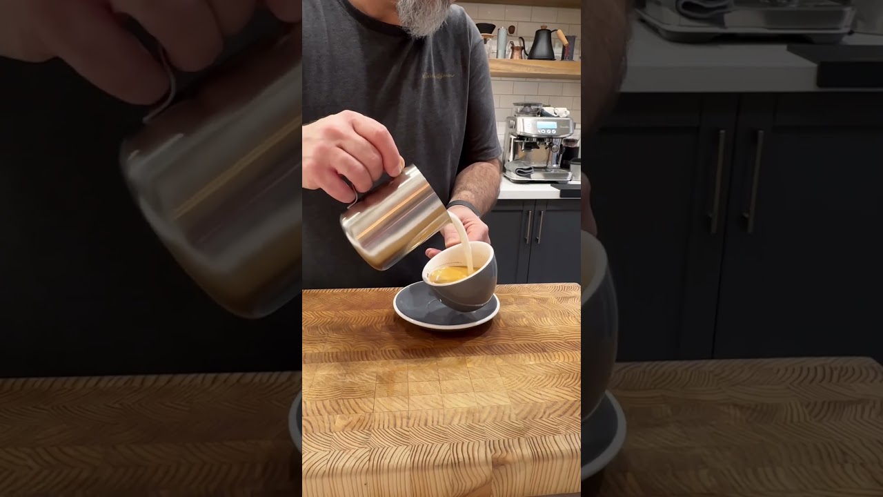 Latte art captured hands-free with the PowerVision S1 gimbal