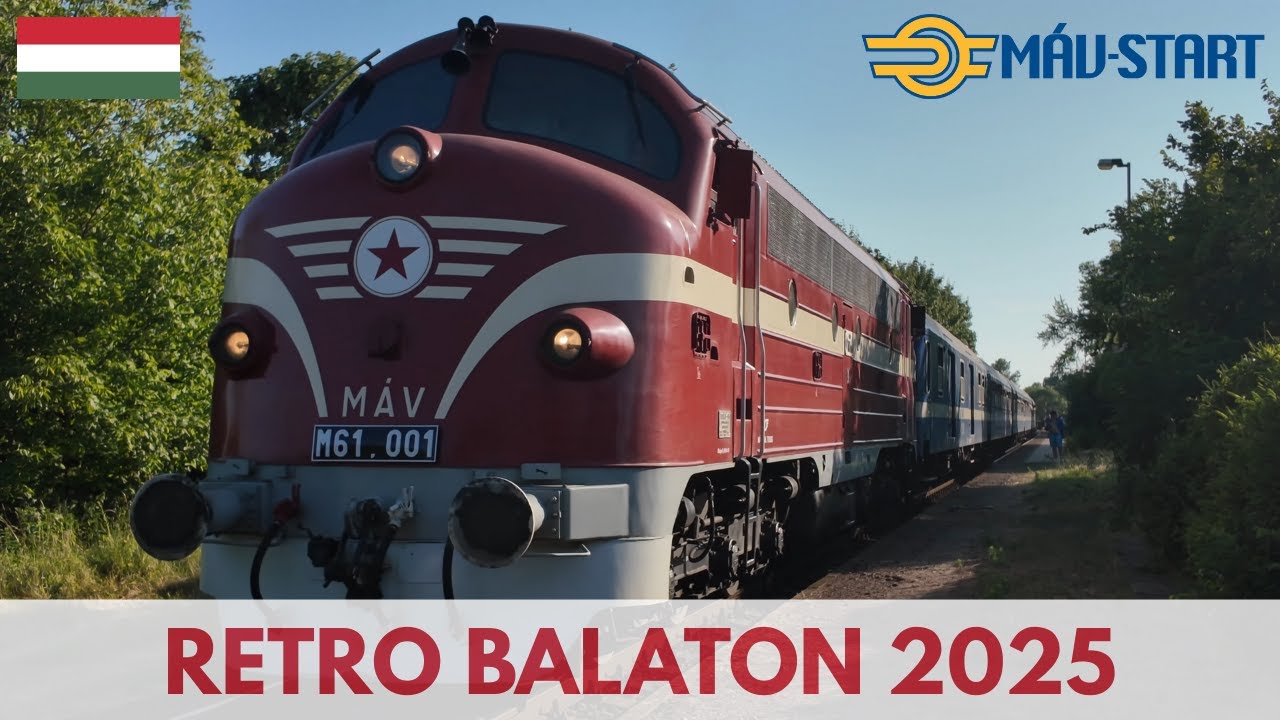 Retró vonatok és buszok | Retro Trains & Buses | Balatoni Retró Hétvége 2025 | Balaton Retro Week #1