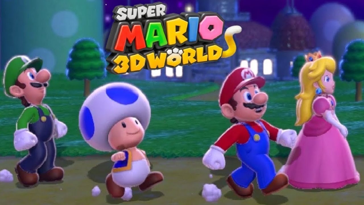 Super Mario 3D World The Movie - Full Game Walkthrough