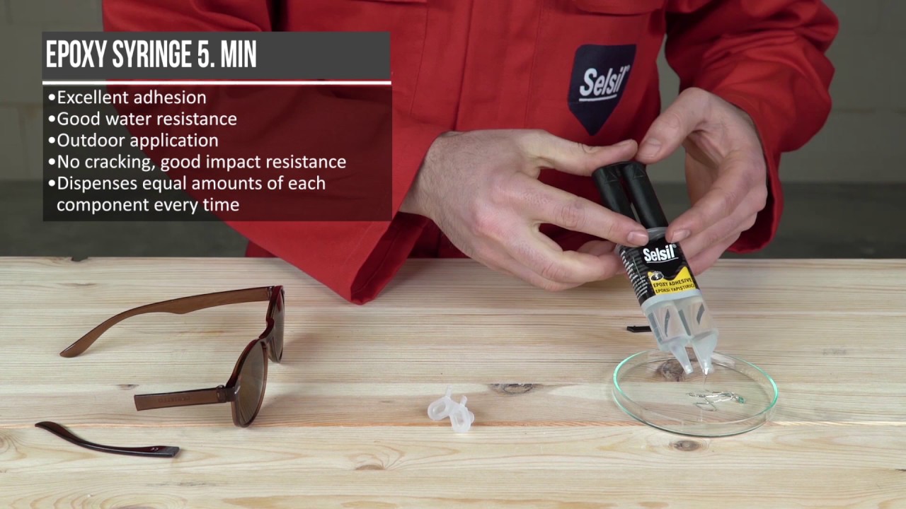 How to apply Selsil 5 Min. Epoxy Syringe