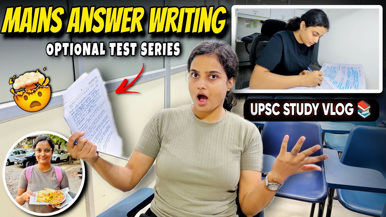 День из жизни кандидата на UPSC 🤯 | Серия основных тестов 📚 #Влог