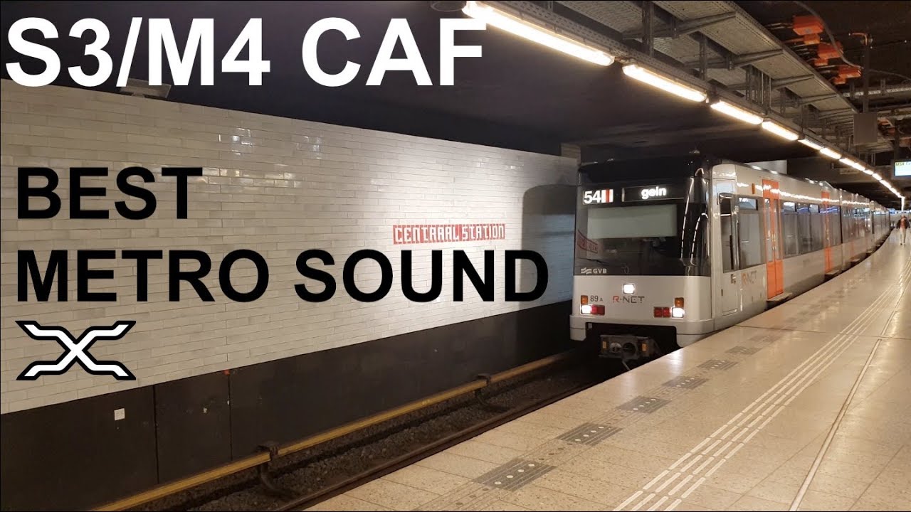 BEST METRO SOUND EVER!? - GVB R-net Amsterdam S3 M4 CAF Metro - VVVF  - Train motor sound