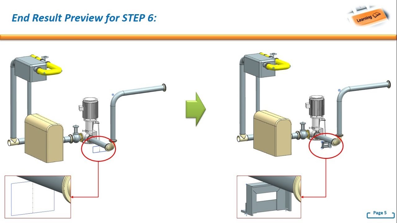 NX Mechanical Routing : STEP 6 - Construct L-Beam Support for Pipe Routing